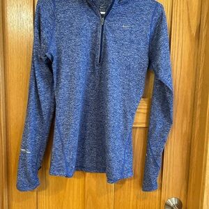 Nike Blue Heather Dri-FIT Half-Zip Pullover